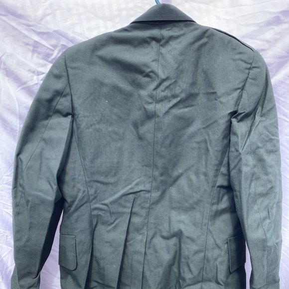 Vintage U.S. Army Men's Coat Green 36R Dress Uniform DeRossi & Son Overcoat - Picture 7 of 10